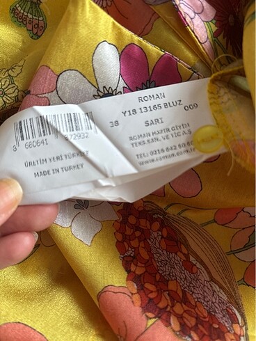 Roman çiçek desenli gömlek - Görsel 5