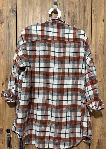 Oversize oduncu gömleği - Görsel 3