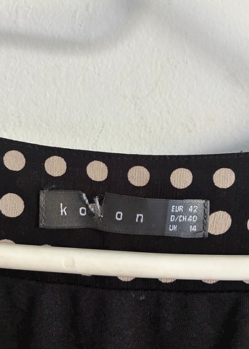 V Yaka Puantiyeli Hamile Midi Elbise - Görsel 4