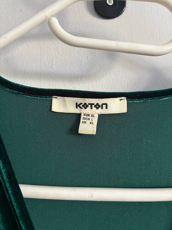 Bohem Midi Kadın Yeşil Kuşaklı Elbise - Görsel 3