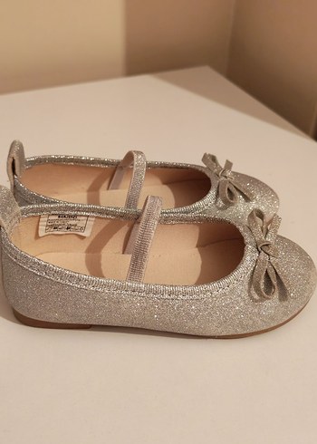 Kız Çocuk Gri Klasik Babet Ayakkabı - Görsel 2