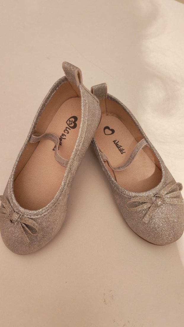 Kız Çocuk Gri Klasik Babet Ayakkabı - Görsel 4