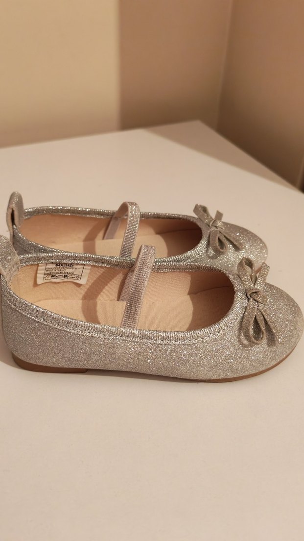 Kız Çocuk Gri Klasik Babet Ayakkabı - Görsel 2