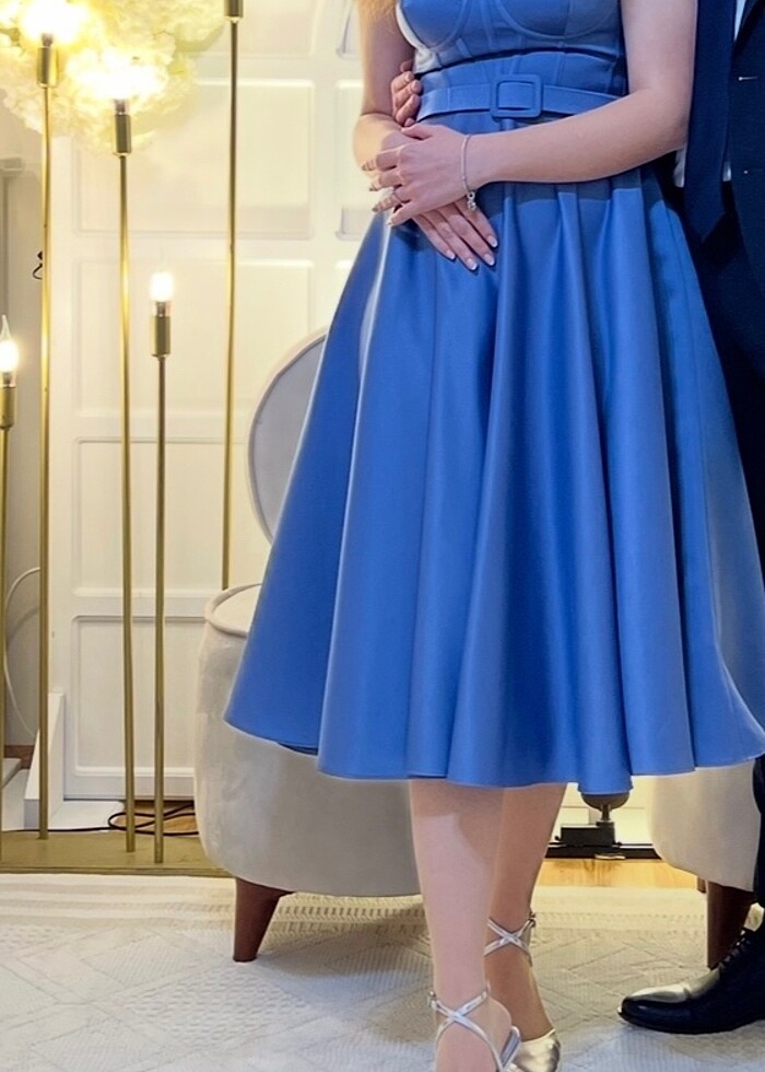 Midi elbise - Görsel 3