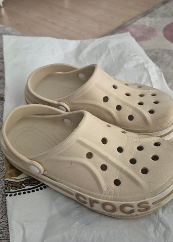 42 Beden Crocs Kadın Bej Terlik