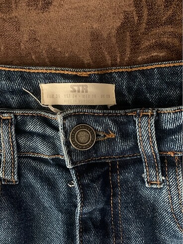 Stradivarius kısa ispanyol kot pantolon