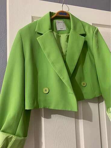 Quzu yeşil blazer ceket