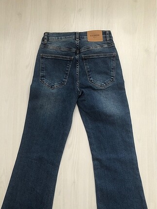 xs Beden lacivert Renk Pull&bear ispanyol paça jean