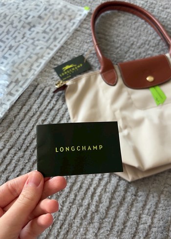 Longchamp m boy krem rengi - Görsel 2