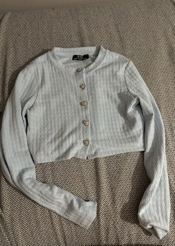Bershka Düğmeli bebek mavisi bershka Hırka