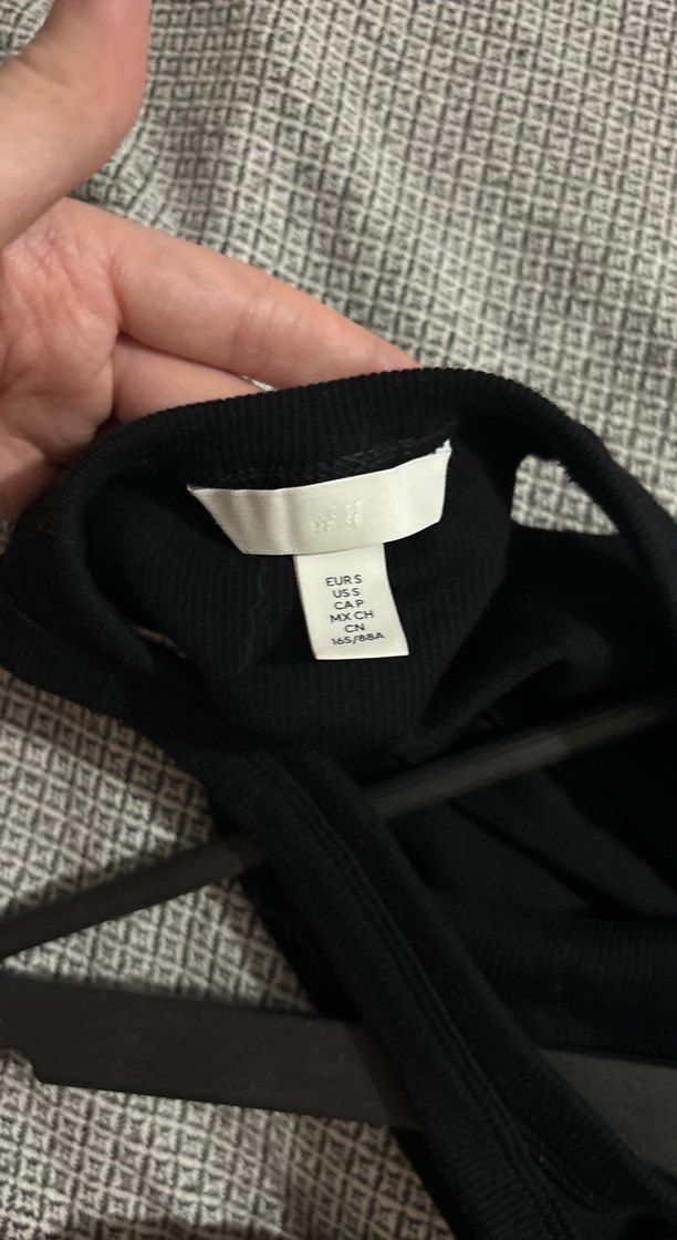 H&M siyah halter yaka elbise - Görsel 3