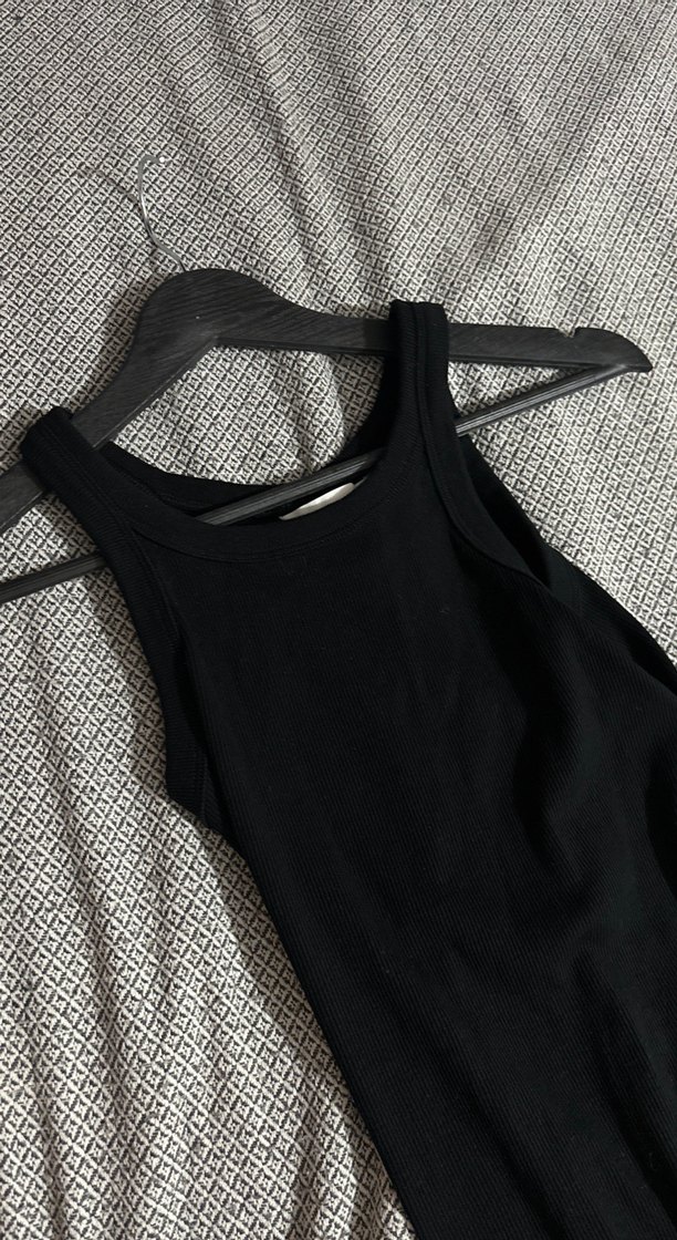 H&M siyah halter yaka elbise - Görsel 4