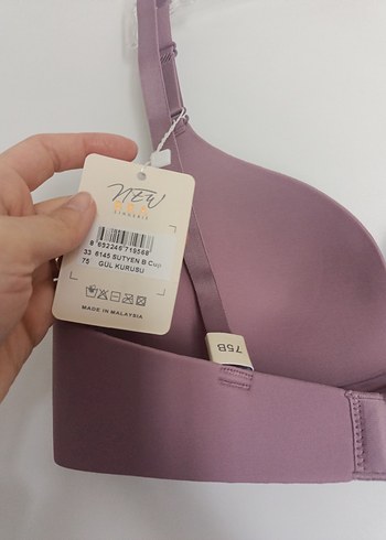 Pastel Pembe Lazer Kesim Sütyen - Görsel 4