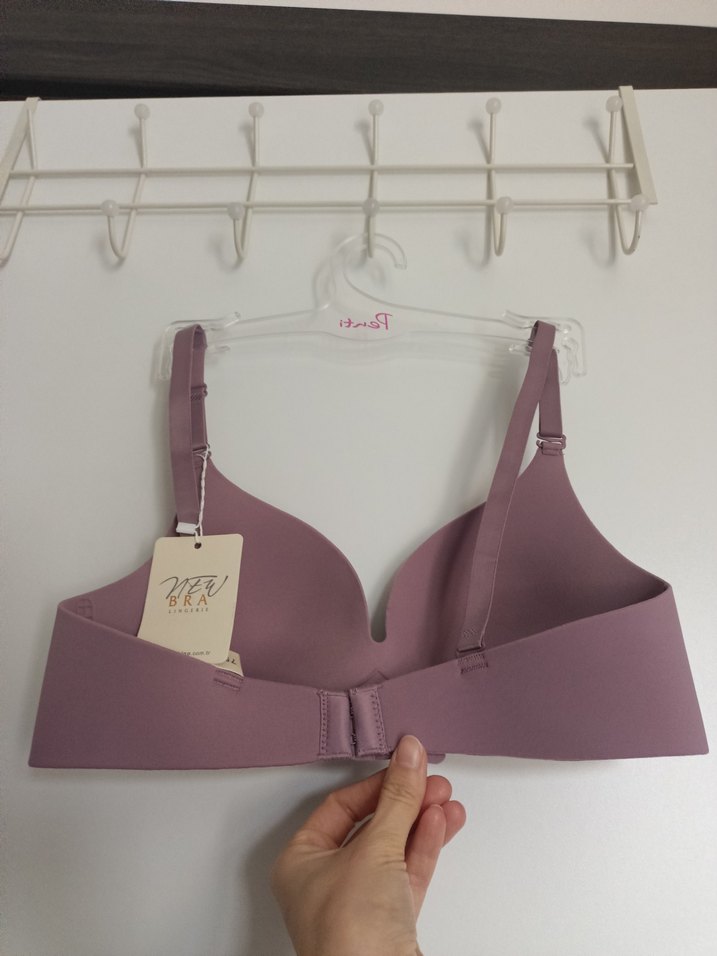 Pastel Pembe Lazer Kesim Sütyen - Görsel 3