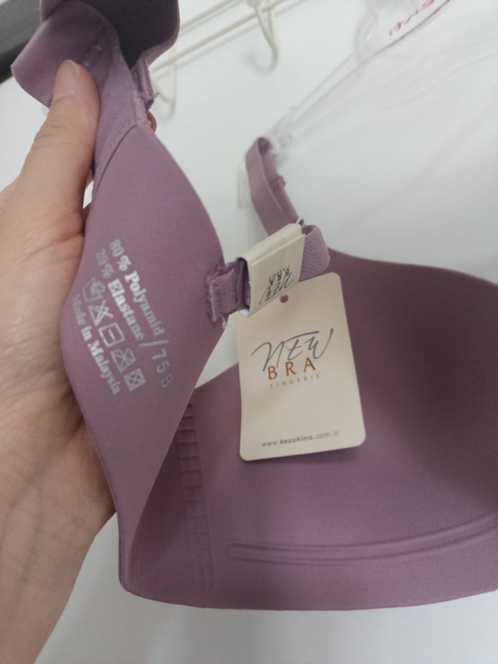 Pastel Pembe Lazer Kesim Sütyen - Görsel 5