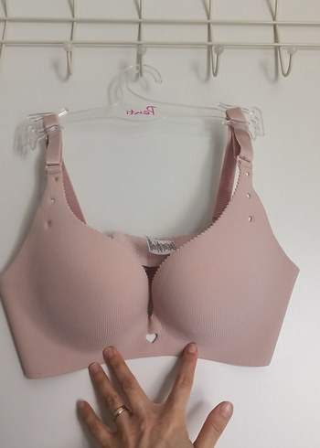 Pastel Pembe Romantik Lazer Kesim Sütyen - Görsel 2