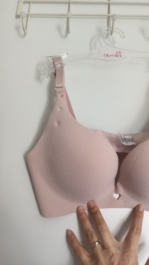 Pastel Pembe Romantik Lazer Kesim Sütyen - Görsel 3