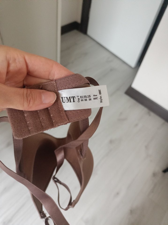 Kahverengi Minimalist Sütyen - Görsel 5