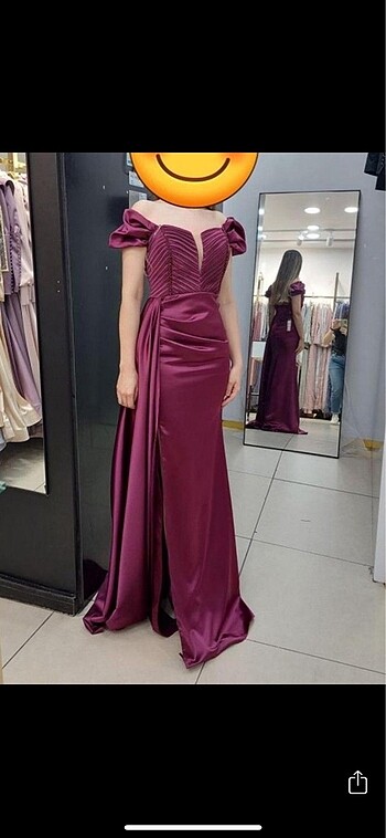 Bordo saten abiye