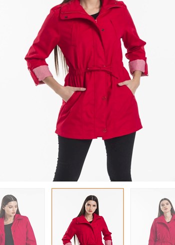 KırmızıTrençkot - Görsel 4