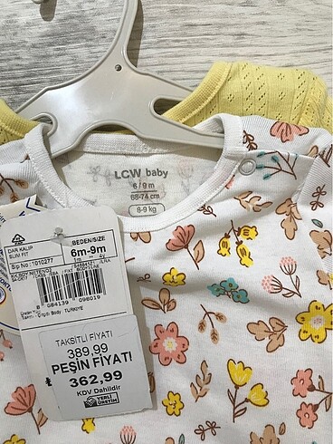 6 Ay Beden Bebek çıtçıtlı body