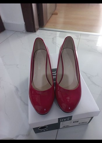 Diger Kadın Kırmızı Rugan Stiletto