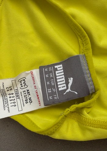 Puma Sarı Spor Sütyeni