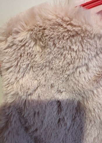 Kız Çocuk Beyaz Kürk Detaylı Yelek - Görsel 3