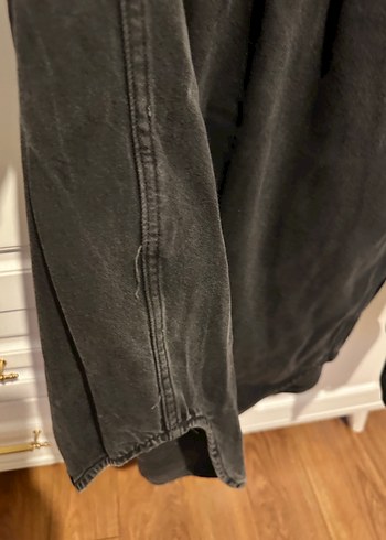 Gri Oversize Denim Ceket - Görsel 4