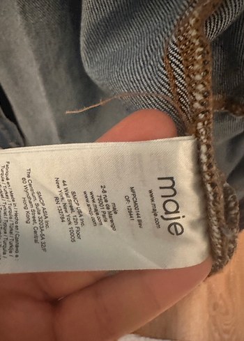 Düğmeli Gri Mavi Kadın Denim Ceket - Görsel 4