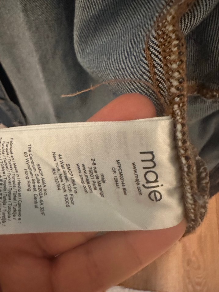 Düğmeli Gri Mavi Kadın Denim Ceket - Görsel 4