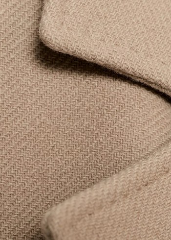 Zara Kemerli yün Kaban - Görsel 8