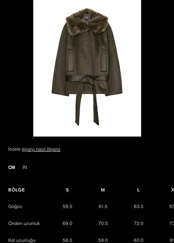 Zara Kürk Detaylı Kısa yünlü Kadın Kaban - Görsel 7