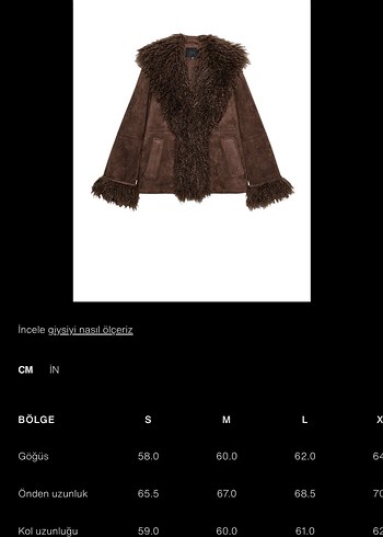 Zara suni kürk yakalı ceket - Görsel 8