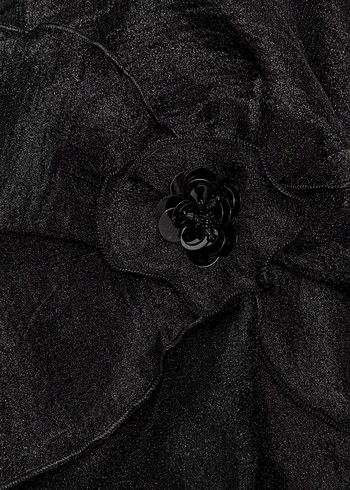 Zara organze çiçek detaylı sweatshirt - Görsel 6