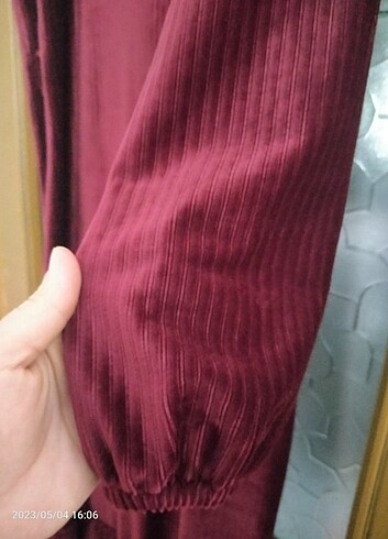 m Beden bordo Renk Elbise
