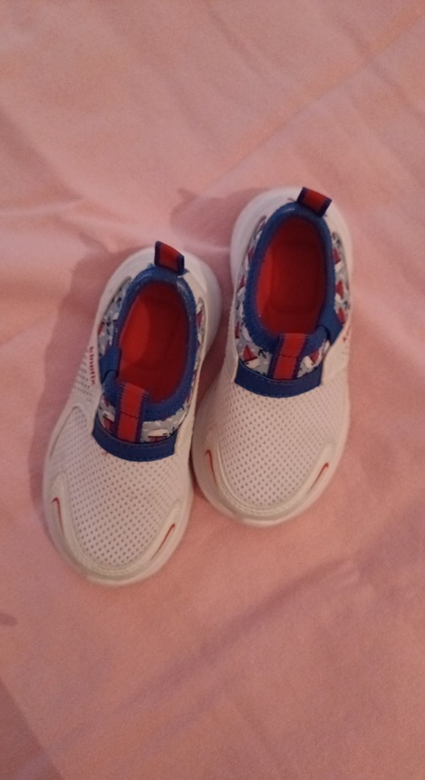 Çocuk Beyaz Renkli Bağcıksız Spor Ayakkabı - Görsel 3