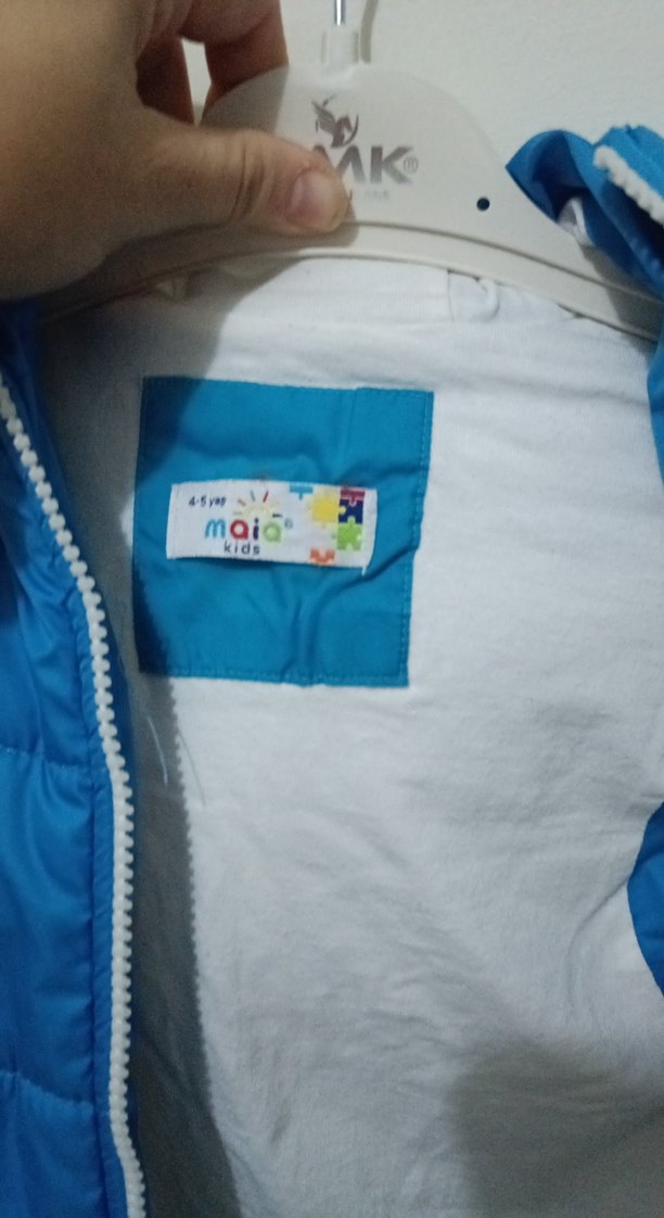 Mavi Fermuarlı Erkek Çocuk Yeleği - Görsel 5