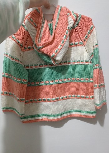 Kız Çocuk Bohem Örgü Hırka - Görsel 3