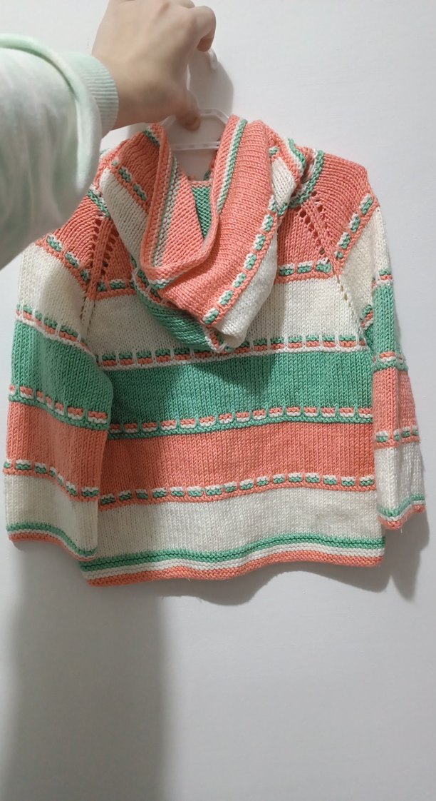 Kız Çocuk Bohem Örgü Hırka - Görsel 3