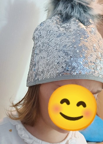 Gri Parlak Pullu Çocuk Bere - Görsel 2