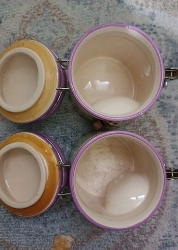 Mor Kapaklı Renkli Mutfak Kavanozları - Görsel 5