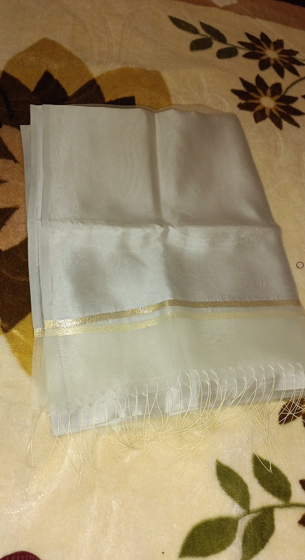 Gri Parlak Kadın Şal - Görsel 4