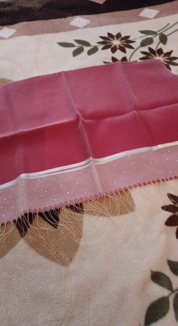 Kırmızı Taş Detaylı Kadın Şal - Görsel 5