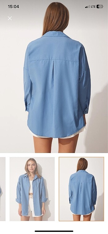 40 Beden Oversize Gömlek
