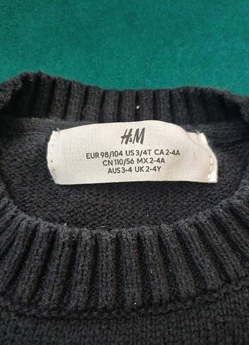 4 Yaş Beden H&M Çocuk Kazak