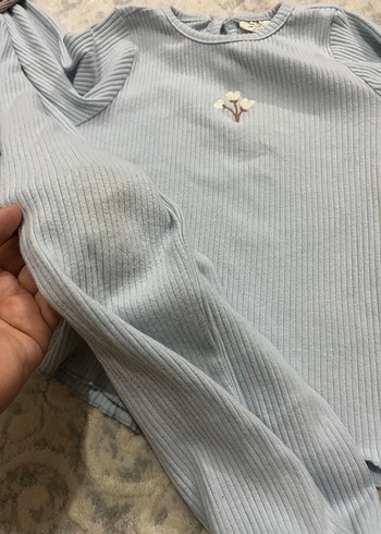 Gri ve Mavi Hamile ve Emzirme Pijama Takımları - Görsel 4