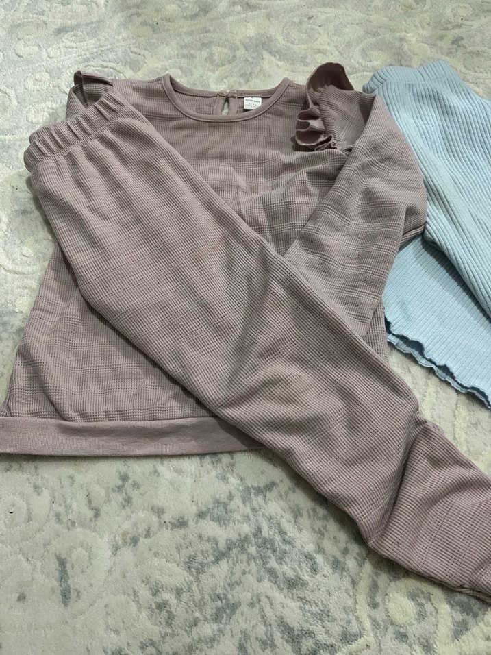 Gri ve Mavi Hamile ve Emzirme Pijama Takımları - Görsel 2