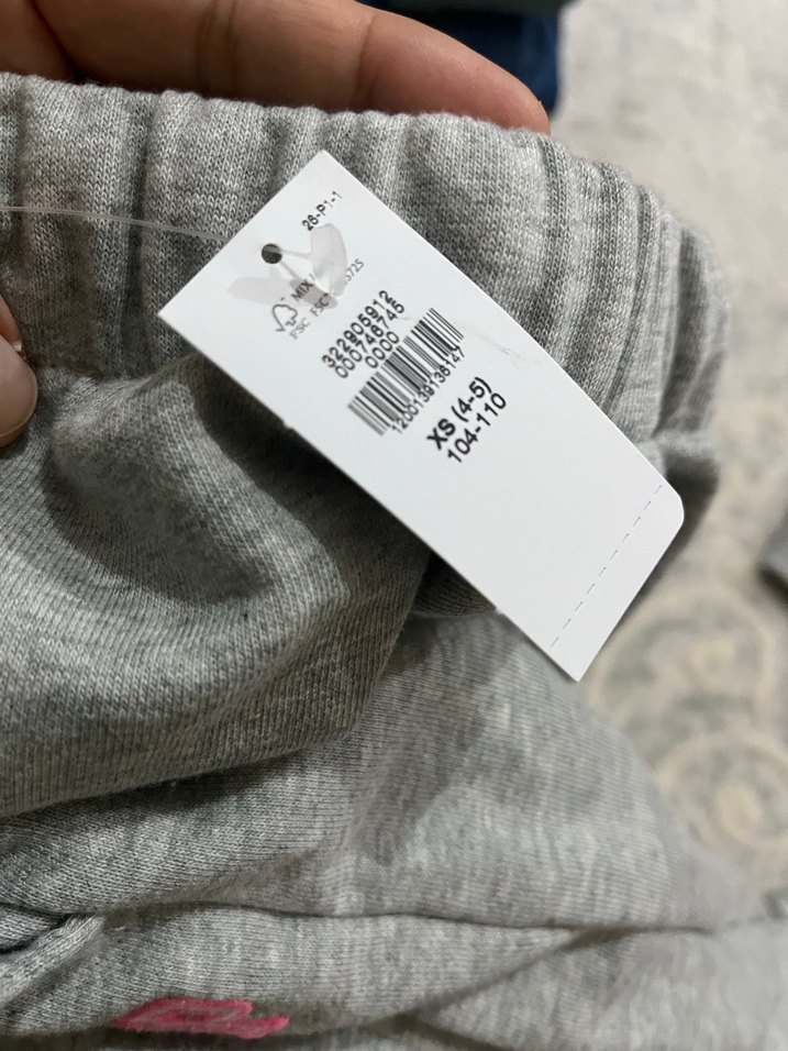 Kız Çocuk Gri Kapüşonlu Fermuarlı Sweatshirt - Görsel 3