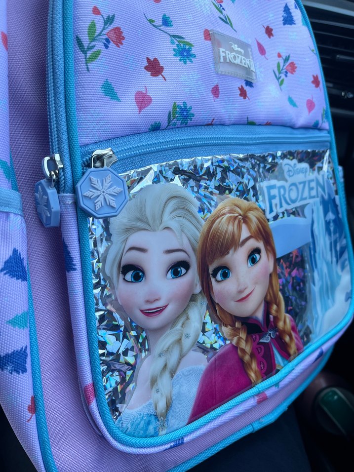 Frozen II Çiçek Desenli Çocuk Sırt Çantası  ilkokul — görsel 8/9